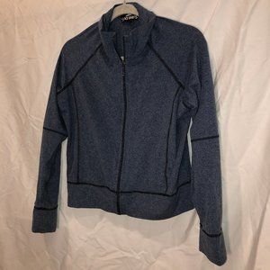 sno skins chambray zip up layering jacket M